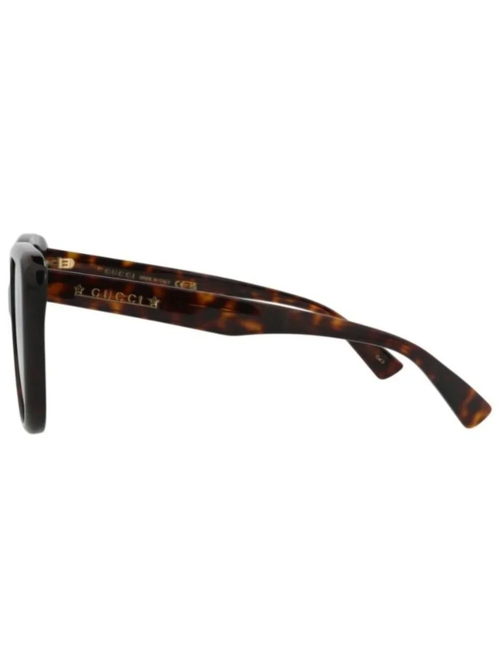 New Gucci Womens Cat Eye Havana Havana Green Fashion Designer Sunglasses